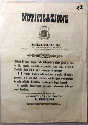 Manifesto viterbo 1863 - ,
