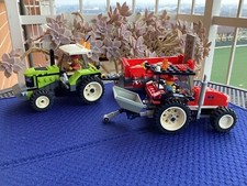 LEGO TRATTORE 7684 VERDE CON RIMORCHIO + TRATTORE ROSSO
