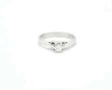 Anello Solitario Damiani Oro Bianco 18kt con Diamante 0.18 Ct G VS1