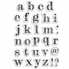 Timbri acrilici Lettere Alfabeto Minuscole Design Lowercase Alphabet