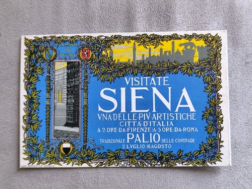 Visitate siena cartolina - cartolina, primi