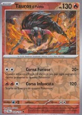 CARTA POKEMON  GO - TAUROS di paldea - 028/193 - PS 130 - HOLO - RARA - ITALIANO