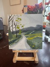 Quadro acrilico strada di