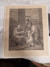 Incisione "Date Obulum Belisario" F. Rehberg P. Bettelini 1801 55x45 C12 ^