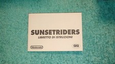 LIBRETTO SUNSET RIDERS SUNSETRIDERS SNES ITA GIG ORIGINALE INTROVABILE