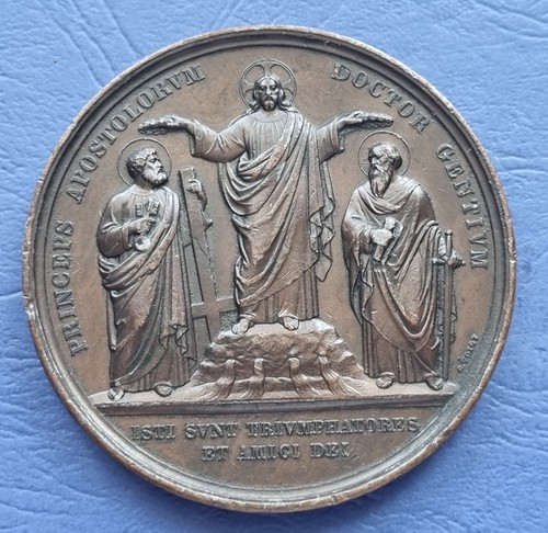 Medaglia 1867 papa pio - 1867, ix°