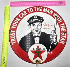 Insegna porcellana texaco - porcellana,