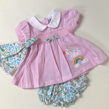 Set vestito unicorno smocked
