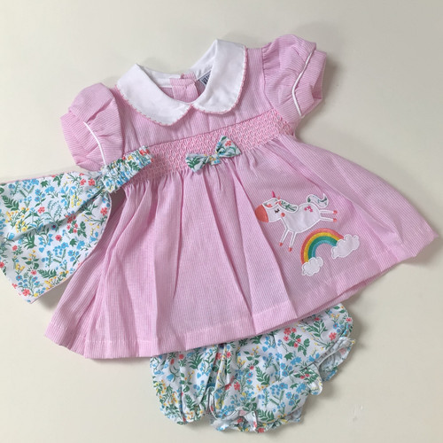 Set vestito unicorno - , smocked