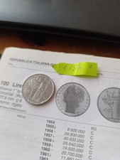Moneta da 100 lire del 1956