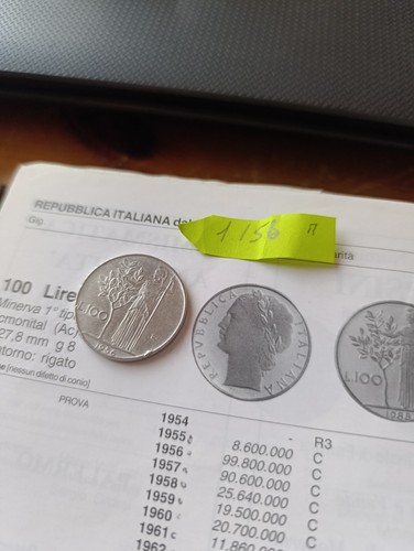 Moneta 100 lire del 1956 - da,