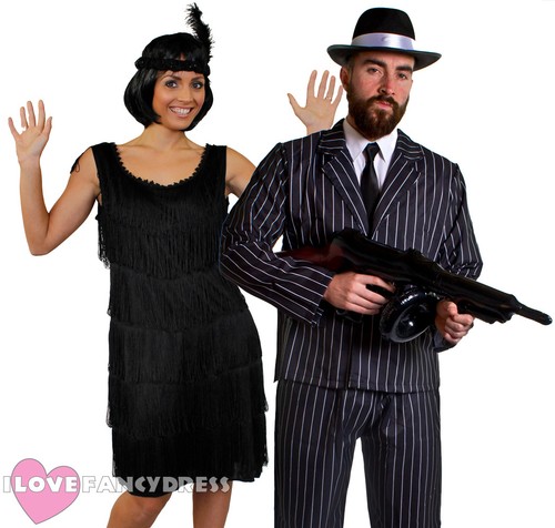 Coppie costumi gangster - costumi, e