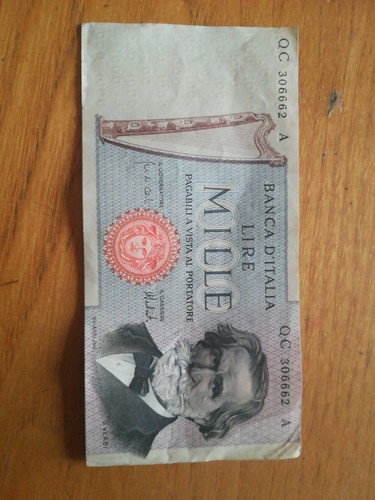Banconota mille lire giuseppe - banconota,