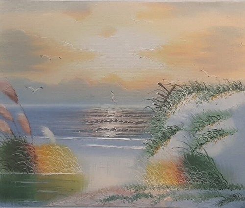 Quadro dipinto mano - mano, su