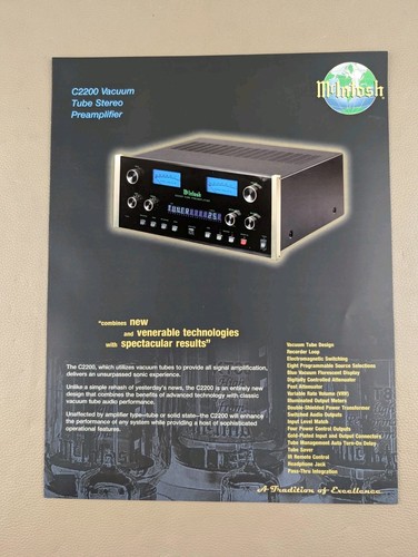 Mcintosh c2200 vacuum - vacuum, tube