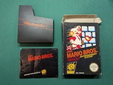 Super Mario Bros Nintendo NES Version Scatola E Istruzioni No Gioco