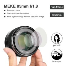 Obiettivo AF/MF full frame Meike 85 mm F1.8 per Canon EOS attacco EF 6D 5D 450D 750D Regno Unito
