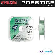 NYLON FALCON PRESTIGE EVO GREEN FLUORO COATED NEW COLORE VERDE ACQUAMARINE 100 M
