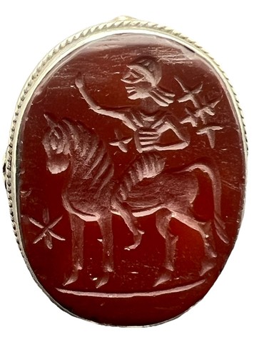 Anello sigillo argento - argento,