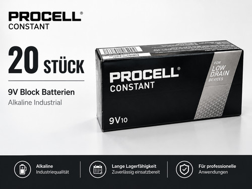 Duracell procell blocco - 20,