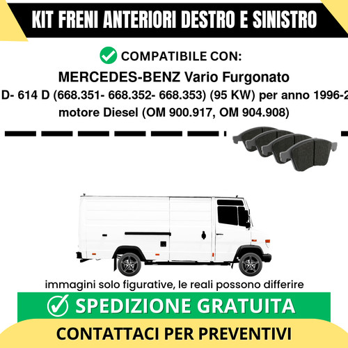 Pastiglie freno anteriori per - anteriori,