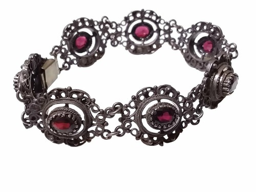 Bracciale argento brunito - in,