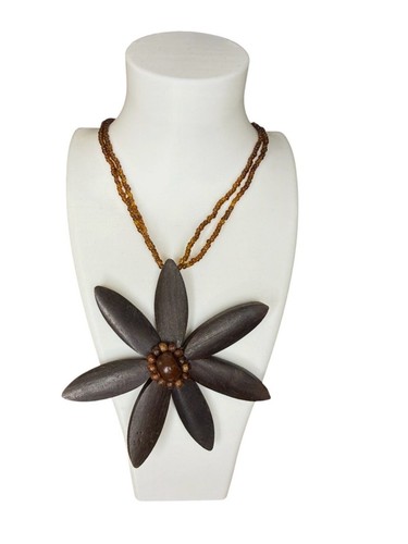 Collana boho legno - collana,