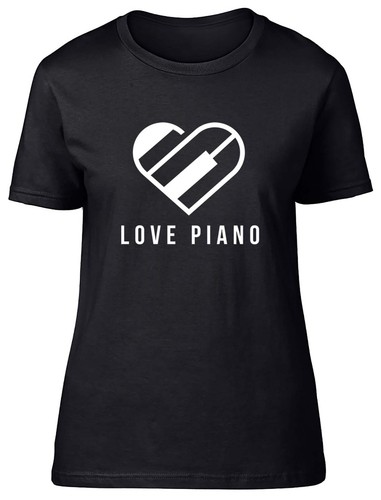 Shirt donna love piano tasti - donna,