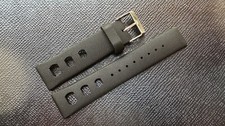 Zodiac watch strap Rubber Black 22mm