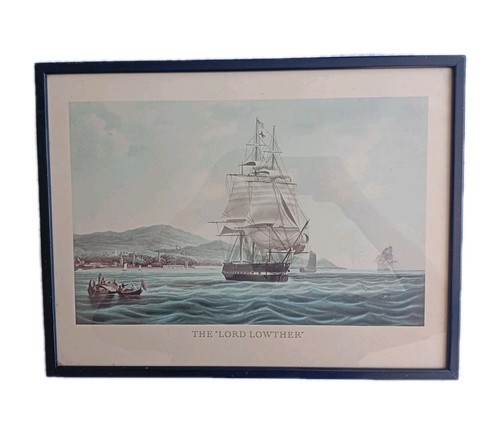 Gravure ancienne encadrée - ancienne, "