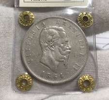 5 LIRE 1864 N RARA VITT EM II