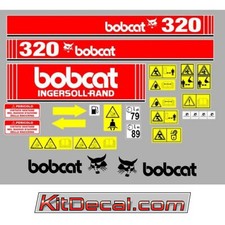 Kit Adesivi Decalcomanie Stickers Ricambi Miniescavatore Bobcat 320 Mini Digger