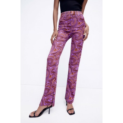 Pantalone donna zara viola - zara,