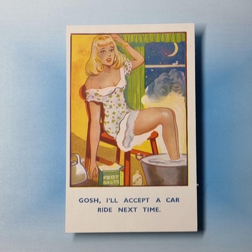 Saucy comic postcard - saucy,