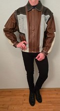 Giacca di pelle giubbino jeans
