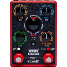 Line 6 POD Express Processore Effetti Chitarra Rosso