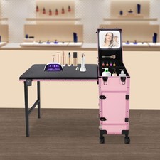 Trolley trucco rotante luce