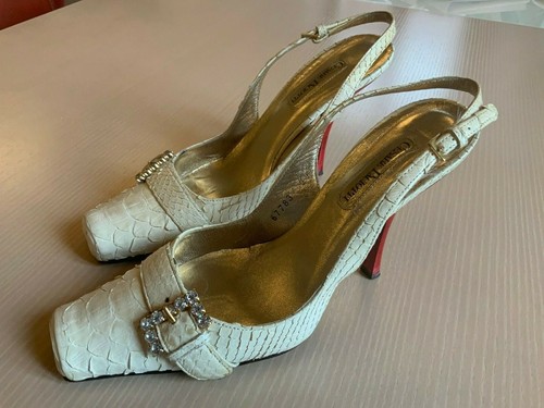 Sandalo donna bianco pitone - sandalo, donna,