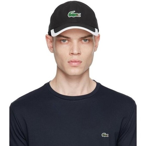 Cappellino lacoste nero unisex - nero,