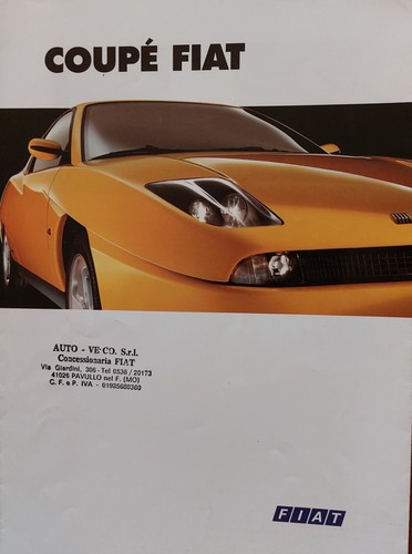 Depliant fiat coupe 1993 - fiat, coupe'