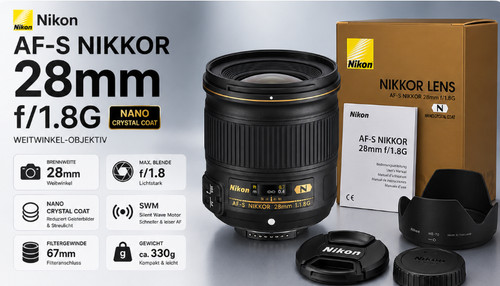 Nikon nikkor f - af-s, f/1.8