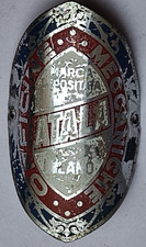 HEAD BADGE ATALA SOLID BRASS
