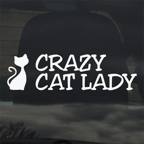 Adesivo vinile crazy - in,