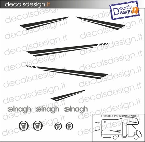 Kit adesivi camper elnagh - kit,