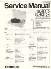Technics manuale servizio - manuale,