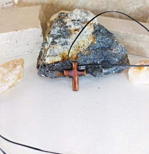 Croci croce legno noce - legno, collana