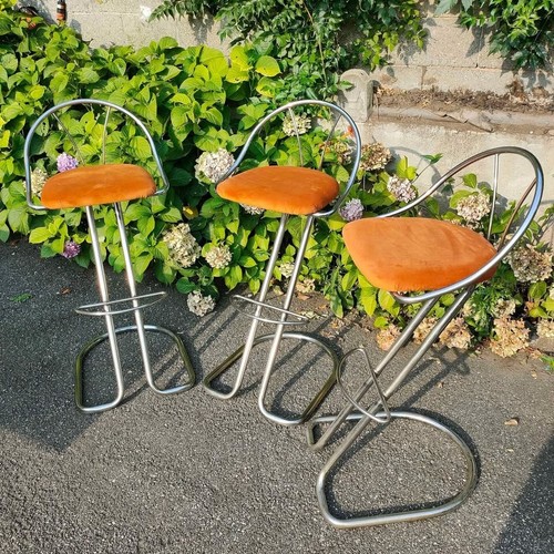 Sgabelli vintage acciaio - 3,