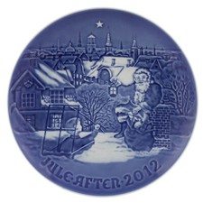 ROYAL COPENHAGEN BING&GRONDAHL PIATTO DI NATALE 2012 ORIGINALE PORCELLANA PRIMA 