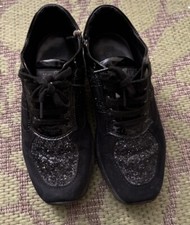 Scarpe Donna Hogan Interactive Nere 35  Pelle E Vernice