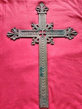 Antica Croce In Bronzo Del 1800 Rara